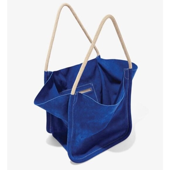 Proenza Schouler blue suede XL tote - Picture 2 of 11